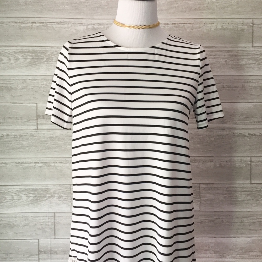 LAST: Small Striped Fringe Dress - Picture 5 of 8